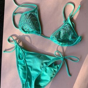 Turquoise String Bikini
